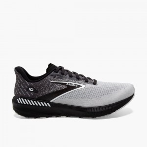 Pánské Silniční Běžecké Boty Brooks Launch GTS 10 Černé Bílé | NIGZK-4795